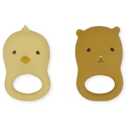 Konges Sløjd 2 pak bidering - chicken/bear Outlet