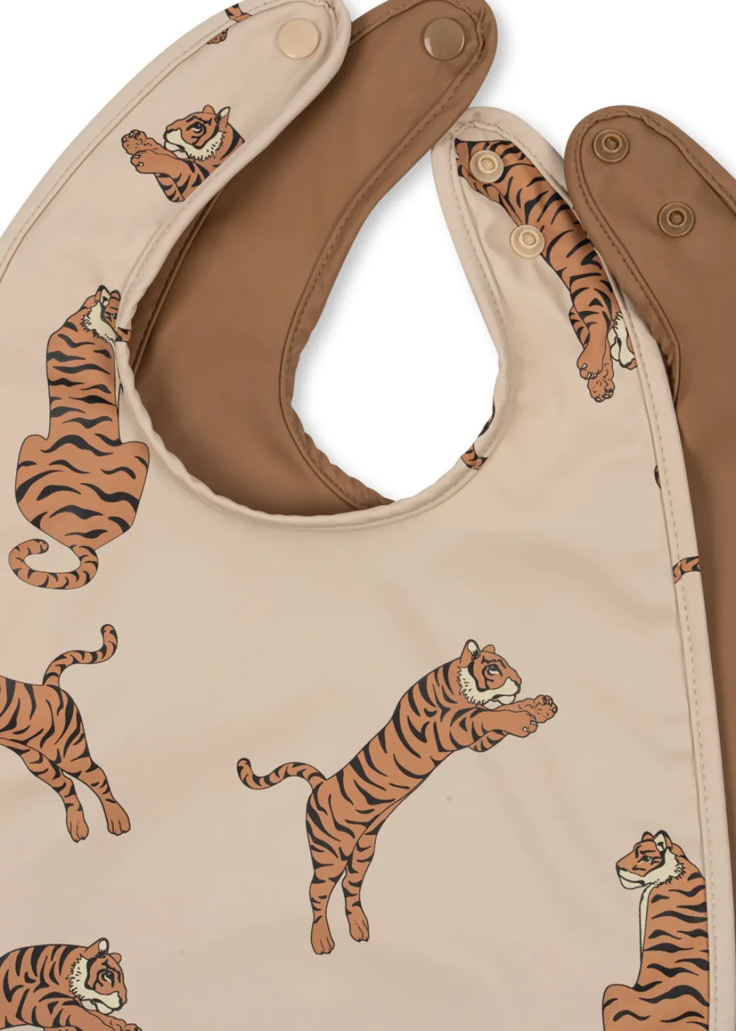 Konges Sløjd 2 pak hagesmæk - TIGER/TOASTED COCONUT tiger/toastedcoconut Clearance