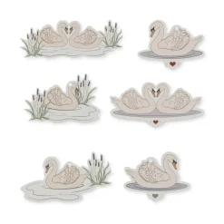 Konges Sløjd 12 pak til og fra kort - swan Cheap