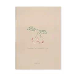Konges Sløjd PLAKAT 50 cm x 70 cm - cherry Cheap