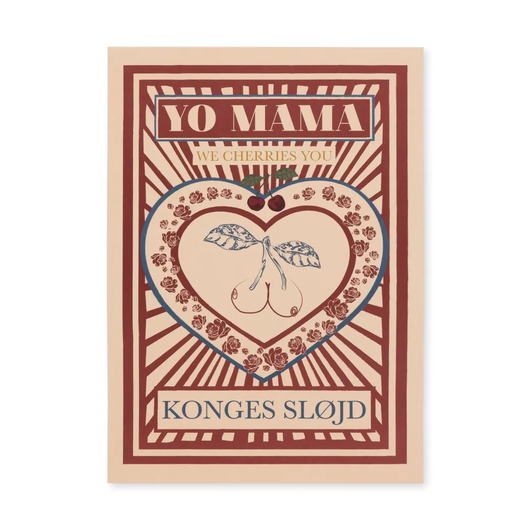 Konges Sløjd PLAKAT 50 cm x 70 cm - heart Best Sale